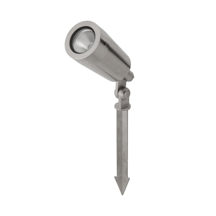 7W LANDSCAPE SPOT STD SPIKE/ SURFACE MOUNT DIMMABLE | 2700K SUPER WARM WHITE - STAINLESS STEEL - The Lighting Shop