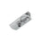 TRACK 1 CIR MAINS ADAPTOR 240V WITH CORD GRIP - SILVER - The Lighting Shop