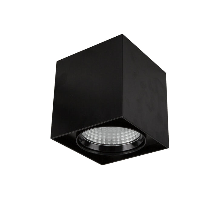 13W Dimmable Decorative 3000K Surface Mount Downlight - BLACK - The Lighting Shop