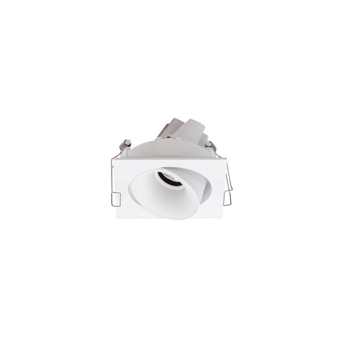11W CRI97 Cevon Square Tilt/Rotate 3000K Warm White, Cutout 80mm - WHITE/WHITE - The Lighting Shop