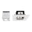 CEVON 11W DARK ART TILT/ROTATE TRIMLESS SQUARE CRI97+ 3000K Warm White, Cutout 130 x 130 - WHITE/SILVER - The Lighting Shop