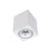 10W CEVON Dark Art Tilt/Rotate Square 3000K Warm White Downlight - WHITE&SILVER - The Lighting Shop