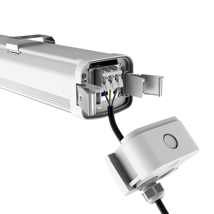 36W 4FT PRO SERIES IP BATTEN SELECT 4K/6K MOTION SENSOR - The Lighting Shop